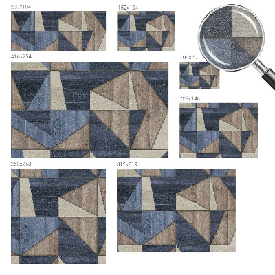 Tapeta fotograficzna z geometrycznym wzorem