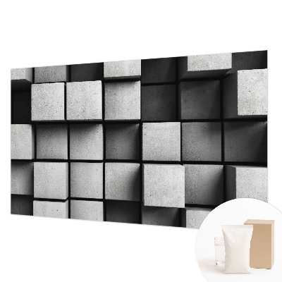 Fototapeta fizelinowa do sypialni Geometryczne sześciany