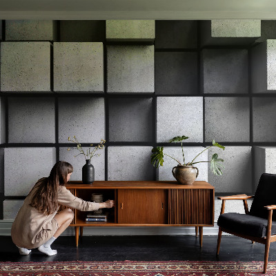 Fototapeta fizelinowa do sypialni Geometryczne sześciany