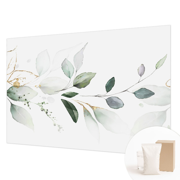 Fototapeta fizelinowa do sypialni Zielone liście