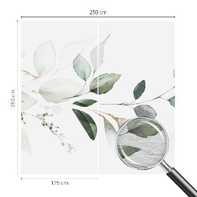 Fototapeta fizelinowa do sypialni Zielone liście