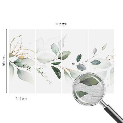 Fototapeta fizelinowa do sypialni Zielone liście