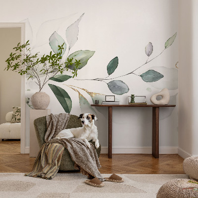 Fototapeta fizelinowa do sypialni Zielone liście