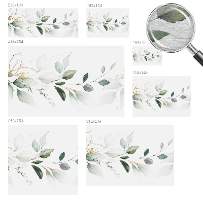 Fototapeta fizelinowa do sypialni Zielone liście