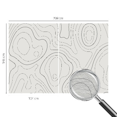 Fototapeta fizelinowa z nadrukiem Fototapeta fizelinowa z nadrukiem Płynne linie