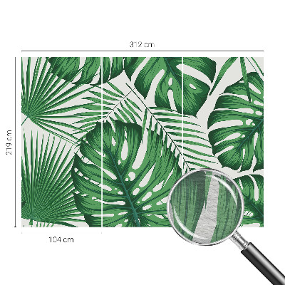 Tapeta fotograficzna fizelinowa Tropikalne liście