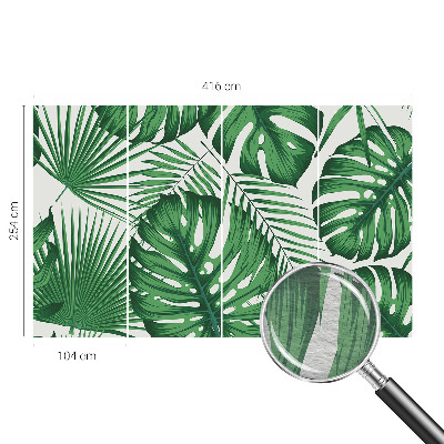 Tapeta fotograficzna fizelinowa Tropikalne liście