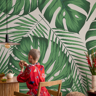 Tapeta fotograficzna fizelinowa Tropikalne liście