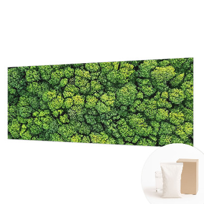 Fototapeta fizelinowa do sypialni z motywem leśnej panoramy