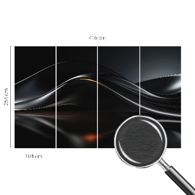 Tapeta fotograficzna z metalicznym motywem fal