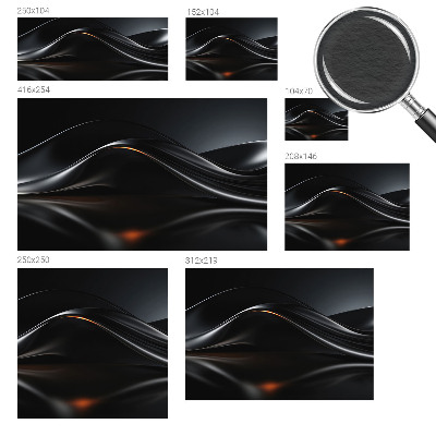 Tapeta fotograficzna z metalicznym motywem fal