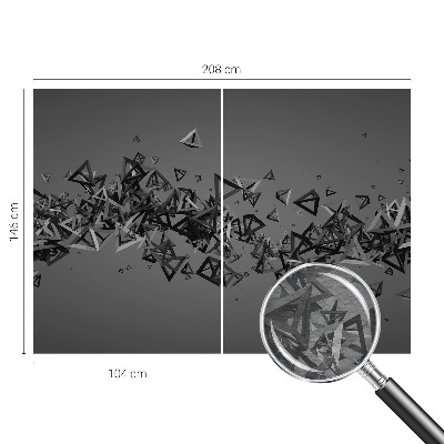 Nowoczesna fototapeta do salonu z geometrycznym abstrakcyjnym wzorem