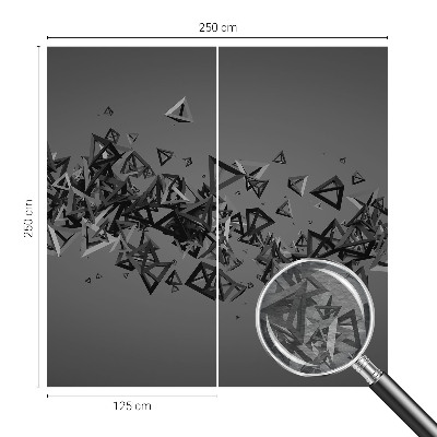Nowoczesna fototapeta do salonu z geometrycznym abstrakcyjnym wzorem