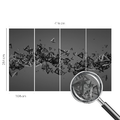 Nowoczesna fototapeta do salonu z geometrycznym abstrakcyjnym wzorem