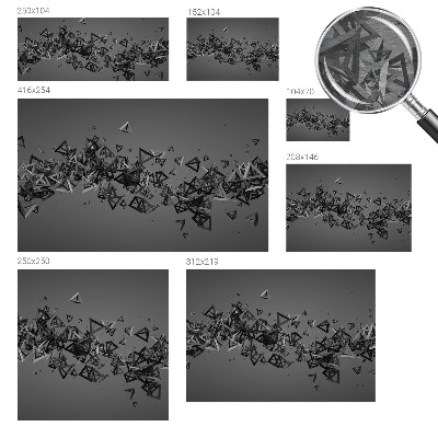Nowoczesna fototapeta do salonu z geometrycznym abstrakcyjnym wzorem