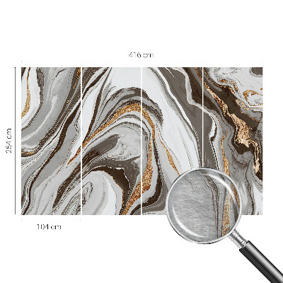 Fototapeta fizelinowa do sypialni Fototapeta fizelinowa do sypialni Marmurowe wiry