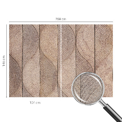 Fototapeta na ścianę Fototapeta na ścianę Fale drewna