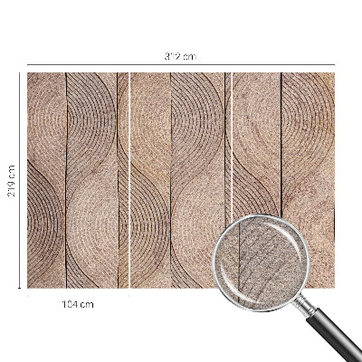 Fototapeta na ścianę Fototapeta na ścianę Fale drewna