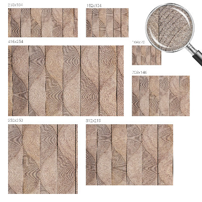 Fototapeta na ścianę Fototapeta na ścianę Fale drewna