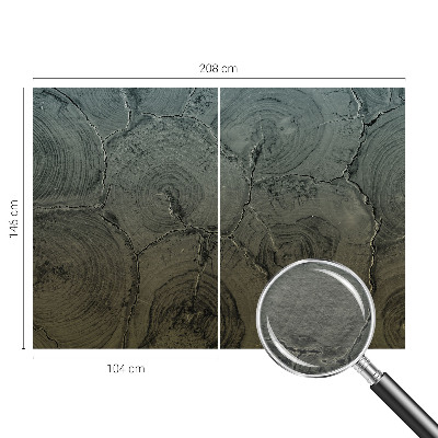 Dekoracyjna fototapeta na ścianę Drewniane słoje