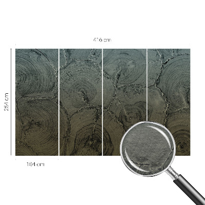 Dekoracyjna fototapeta na ścianę Drewniane słoje