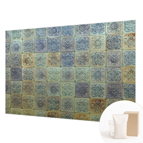 Fototapeta fizelinowa do sypialni Fototapeta fizelinowa do sypialni Geometryczne kafle