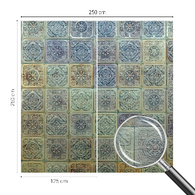 Fototapeta fizelinowa do sypialni z motywem geometrycznych kafli