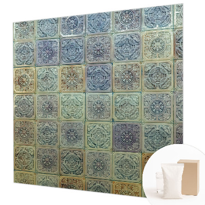 Fototapeta fizelinowa do sypialni Fototapeta fizelinowa do sypialni Geometryczne kafle