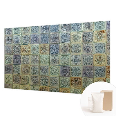 Fototapeta fizelinowa do sypialni Fototapeta fizelinowa do sypialni Geometryczne kafle