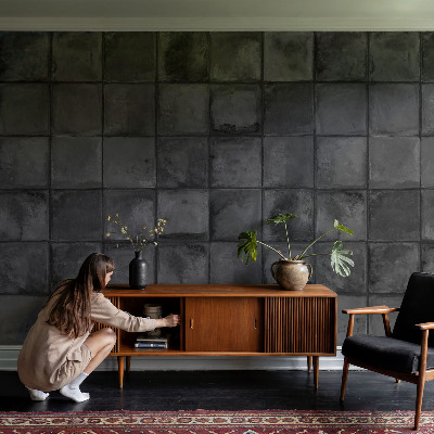 Fototapeta na ścianę Szare kafelki