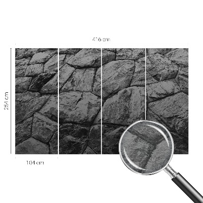 Nowoczesna fototapeta do salonu Kamienne faktury