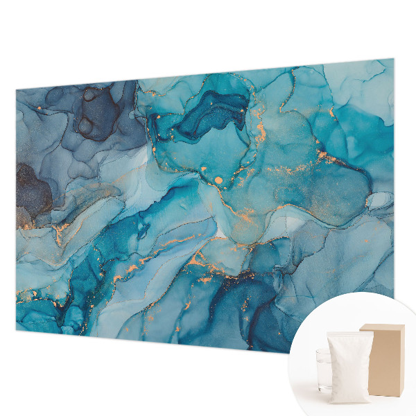 Fototapeta fizelinowa do sypialni Niebieska abstrakcja