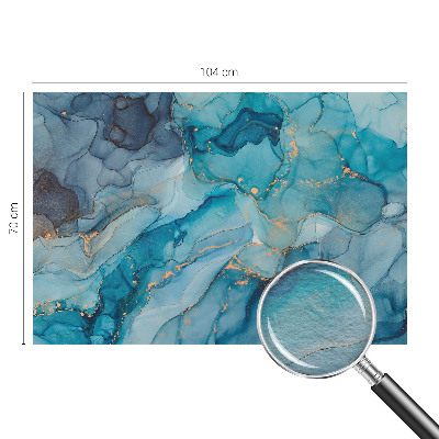 Fototapeta fizelinowa do sypialni Niebieska abstrakcja