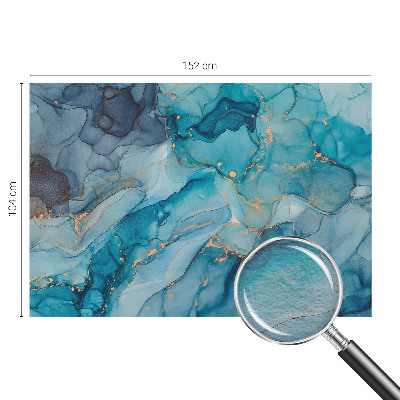 Fototapeta fizelinowa do sypialni Niebieska abstrakcja