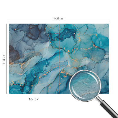 Fototapeta fizelinowa do sypialni Niebieska abstrakcja