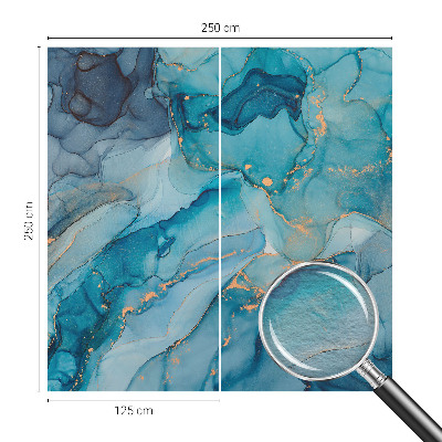 Fototapeta fizelinowa do sypialni Niebieska abstrakcja
