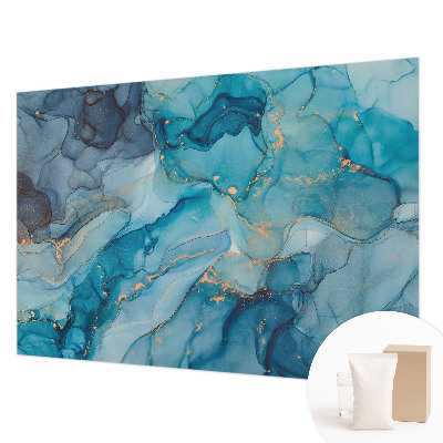 Fototapeta fizelinowa do sypialni Niebieska abstrakcja