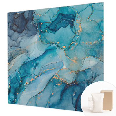 Fototapeta fizelinowa do sypialni Niebieska abstrakcja