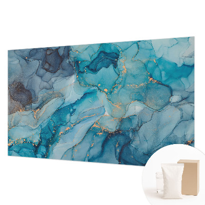 Fototapeta fizelinowa do sypialni Niebieska abstrakcja