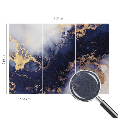 Tapeta fotograficzna fizelinowa Granatowe fale