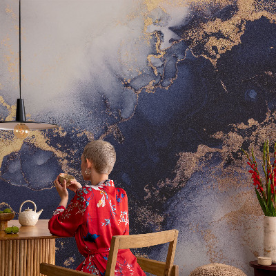 Tapeta fotograficzna fizelinowa Granatowe fale