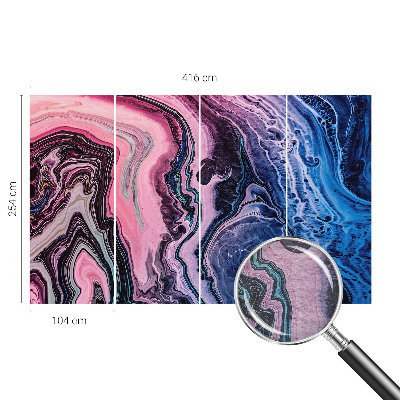 Nowoczesna fototapeta do salonu Kolorowe wiry