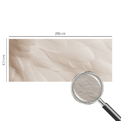 Nowoczesna fototapeta do salonu Eteryczne pióra