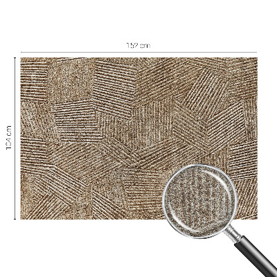Fototapeta fizelinowa do sypialni ze wzorem strukturalnych linii