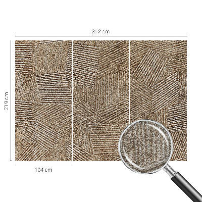 Fototapeta fizelinowa do sypialni Strukturalne linie