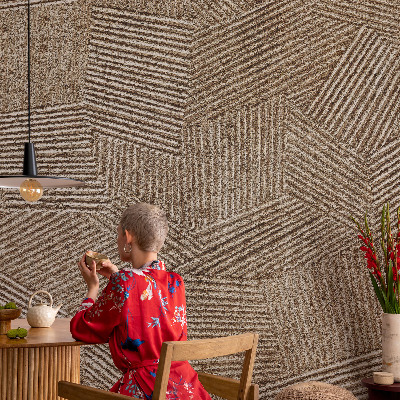 Fototapeta fizelinowa do sypialni Strukturalne linie