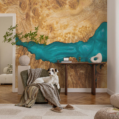 Fototapeta na ścianę Drewno i żywica