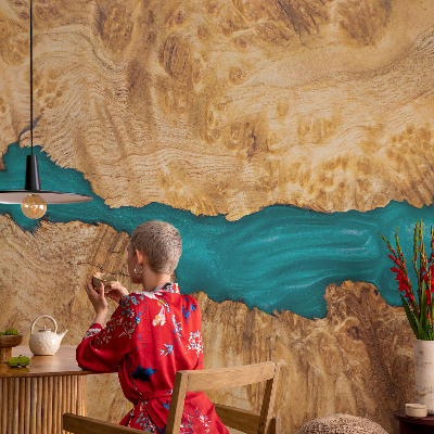 Fototapeta na ścianę Drewno i żywica