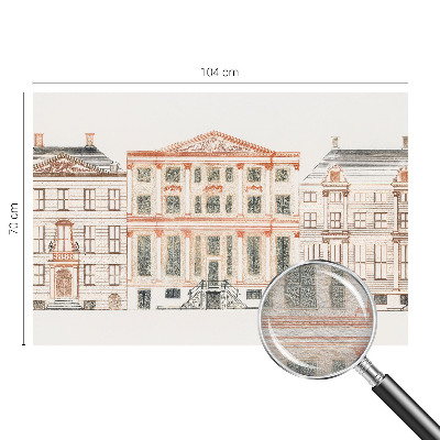 Dekoracyjna fototapeta na ścianę z motywem klasycznych budynków