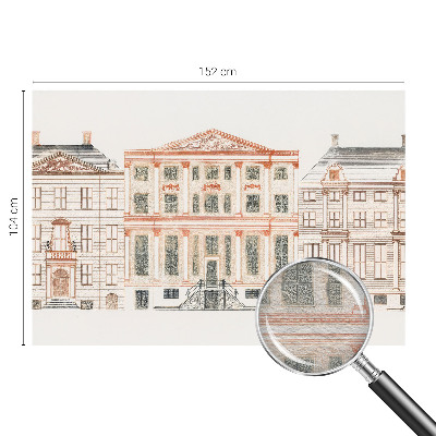 Dekoracyjna fototapeta na ścianę z motywem klasycznych budynków